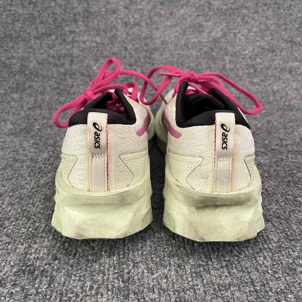 Asics Novablast 2 Womens Sz 6 Birch Pink Rave Athletic Casual Shoes 1012B049 - Picture 6 of 11